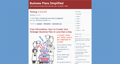 Desktop Screenshot of business-plans-simplified.typepad.com