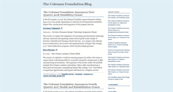 Desktop Screenshot of colemanfoundation.typepad.com