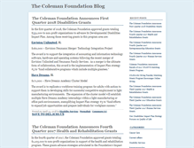 Tablet Screenshot of colemanfoundation.typepad.com