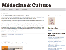 Tablet Screenshot of medecineetculture.typepad.com