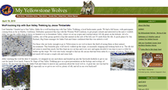 Desktop Screenshot of myyellowstonewolves.typepad.com