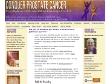 Tablet Screenshot of conquerprostatecancernow.typepad.com