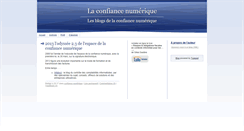 Desktop Screenshot of confiancenumerique.typepad.com