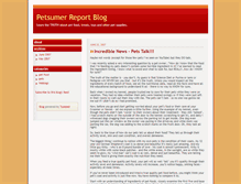 Tablet Screenshot of petsumerreport.typepad.com