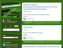 Tablet Screenshot of morningpaper.typepad.com