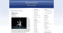 Desktop Screenshot of danceviewtimes.typepad.com