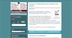 Desktop Screenshot of knowyournumbersdiabetes.typepad.com