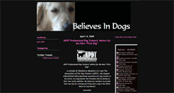Desktop Screenshot of believesindogs.typepad.com