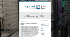 Desktop Screenshot of fogcreekstatus.typepad.com