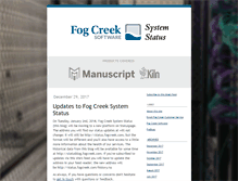 Tablet Screenshot of fogcreekstatus.typepad.com