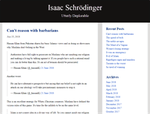 Tablet Screenshot of isaacschrodinger.typepad.com