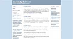 Desktop Screenshot of knowledgeispower.typepad.com