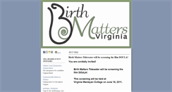 Desktop Screenshot of birthmattersva.typepad.com