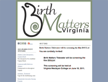 Tablet Screenshot of birthmattersva.typepad.com