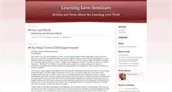 Desktop Screenshot of learningloveseminars.typepad.com