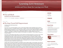 Tablet Screenshot of learningloveseminars.typepad.com
