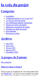Mobile Screenshot of lavoixduprojet.typepad.com