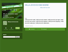 Tablet Screenshot of millajovovichsexscene.typepad.com