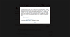 Desktop Screenshot of cusuitemusings.typepad.com