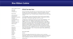 Desktop Screenshot of blueribboncuisine.typepad.com