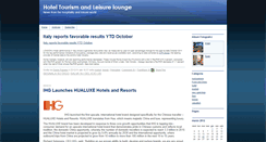 Desktop Screenshot of hotelturismleisure.typepad.com