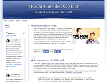 Tablet Screenshot of headfirstintothedeepend.typepad.com