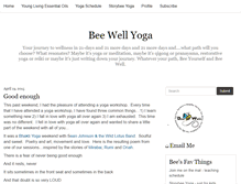 Tablet Screenshot of beewellyoga.typepad.com
