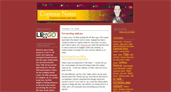 Desktop Screenshot of copiousnotes.typepad.com