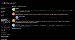 Desktop Screenshot of godanswers.typepad.com