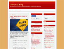 Tablet Screenshot of ginascleblog.typepad.com