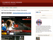 Tablet Screenshot of clementemusicrocks.typepad.com