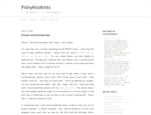 Tablet Screenshot of fishykissknits.typepad.com