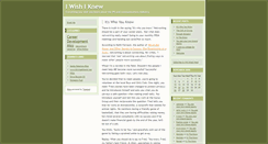 Desktop Screenshot of iwishiknew.typepad.com