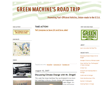 Tablet Screenshot of greenmachinestour.typepad.com