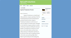 Desktop Screenshot of becoolproductions.typepad.com