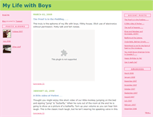 Tablet Screenshot of mylifewithboys.typepad.com