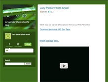 Tablet Screenshot of lucypinderphotoshootconvince.typepad.com