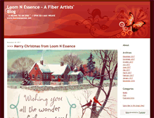 Tablet Screenshot of loomnessencefiberartblog.typepad.com