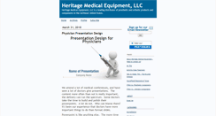 Desktop Screenshot of heritagemedical.typepad.com