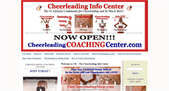 Desktop Screenshot of cheerleadinginfocenter.typepad.com