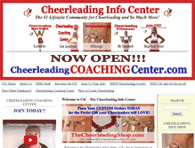 Tablet Screenshot of cheerleadinginfocenter.typepad.com