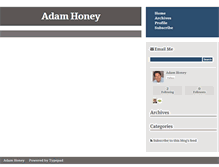 Tablet Screenshot of adamhoney.typepad.com