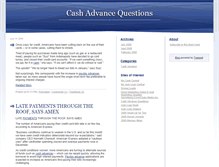 Tablet Screenshot of cashadvancequestions.typepad.com