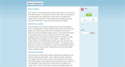Desktop Screenshot of dovecoupons.typepad.com