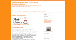 Desktop Screenshot of firstchoicedebtresolution.typepad.com