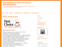 Tablet Screenshot of firstchoicedebtresolution.typepad.com