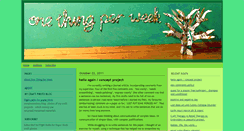 Desktop Screenshot of onethingperweek.typepad.com