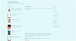 Desktop Screenshot of aestheticism.typepad.com