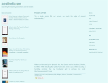 Tablet Screenshot of aestheticism.typepad.com