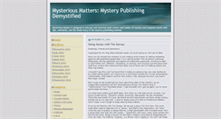 Desktop Screenshot of mysteriousmatters.typepad.com